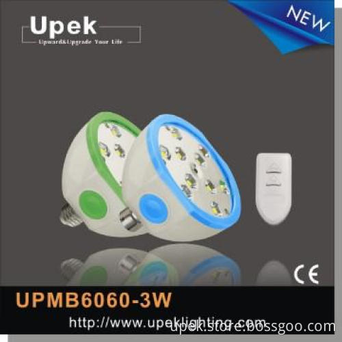 B22 e26 e27 3w rechargeable remote led bulb looking for agent in egypt
